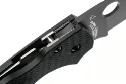 Couteau pliant Spyderco Lil'Native C230GPBBK lame noire et manche en G10 8,9cm