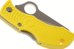 Couteau pliant Spyderco Manbug Salt MYLS manche en nylon/fibres de verre jaune 6,4cm