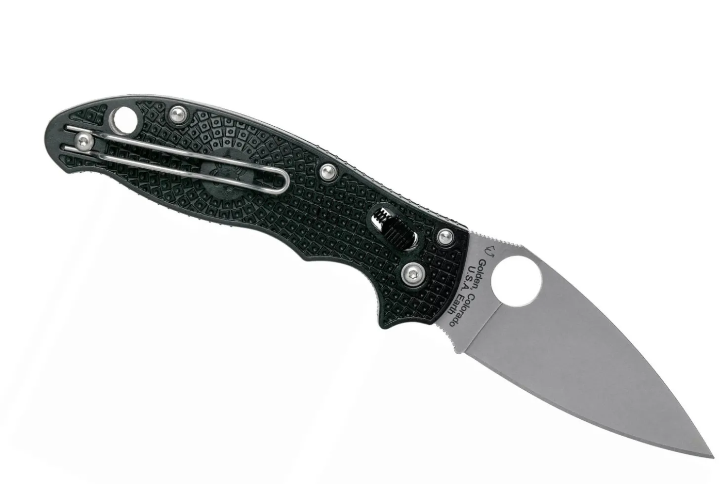 Couteau pliant Spyderco Manix 2 C101PBK2 manche en copolymère/fibre de verre 11,8cm
