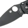 Couteau pliant Spyderco Manix 2 C101PBBK2 manche en nylon/fibre de verre noir 11,8cm