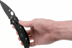 Couteau pliant Spyderco Manix 2 C101PBBK2 manche en nylon/fibre de verre noir 11,8cm