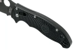 Couteau pliant Spyderco Manix 2 C101PBBK2 manche en nylon/fibre de verre noir 11,8cm