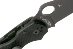 Couteau pliant Spyderco Para 3 C223GPBK lame noire manche en G10 10,9cm