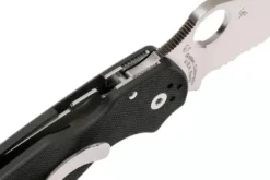 Couteau pliant Spyderco Para 3 C223GPS lame semi-dentée manche en G10 10,9cm