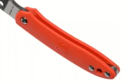 Couteau pliant Spyderco Roadie C189POR manche en nylon/fibre de verre orange 7,6cm