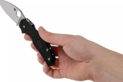 Couteau pliant Spyderco Sage 5 C123PBK manche en nylon/fibre de verre noir 10,6cm