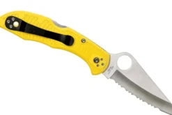 Couteau pliant Spyderco Salt 2 C88SYL2 à lame dentée manche en nylon/fibre de verre 10,8cm