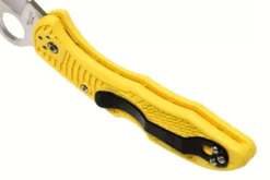 Couteau pliant Spyderco Salt 2 C88SYL2 à lame dentée manche en nylon/fibre de verre 10,8cm