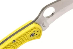 Couteau pliant Spyderco Tasman Salt 2 C106PYL2 manche nylon/fibre de verre jaune 10,8cm
