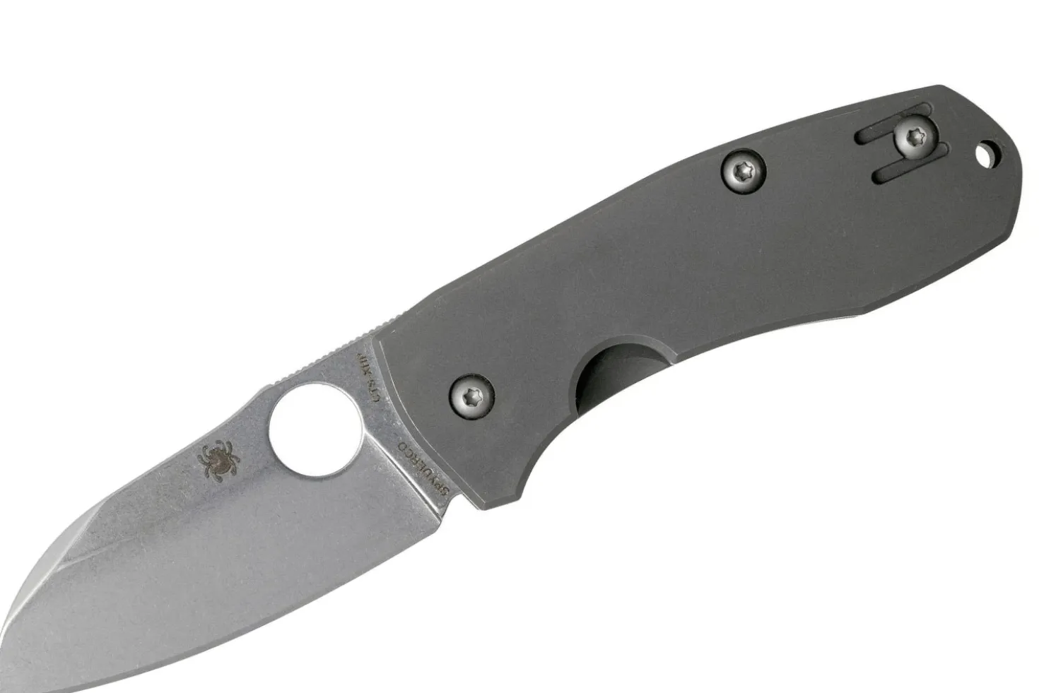 Couteau pliant Spyderco Techno 2 C158TIP2 manche en titane 8,8cm