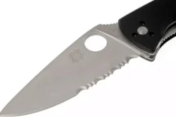 Couteau pliant Spyderco Tenacious C122GPS semi-denté manche G10 noir 11,1cm