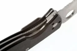 Couteau pliant Spyderco Tenacious C122GPS semi-denté manche G10 noir 11,1cm
