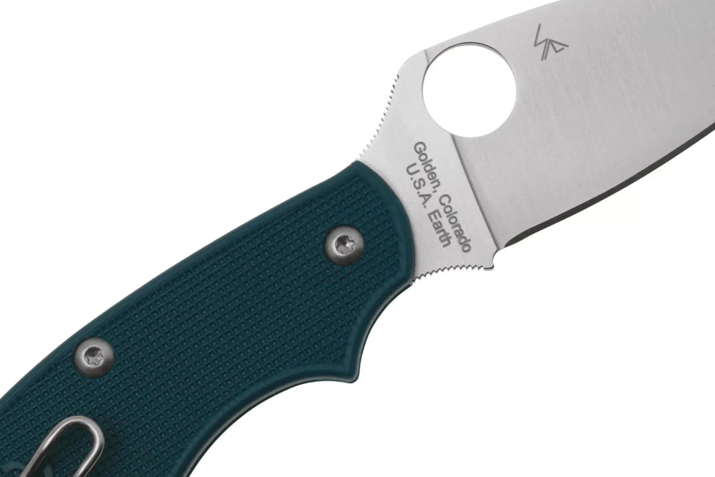 Couteau pliant Spyderco UK Penknife C94PCBL manche en nylon / fibre de verre bleu foncé 10cm