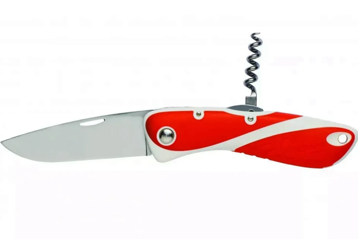 Couteau pliant Wichard Aquaterra 10154 manche rouge avec tire-bouchon