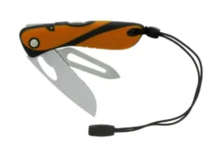 Couteau pliant Wichard Offshore 10129 lame semi-crantée avec démanilleur manche orange
