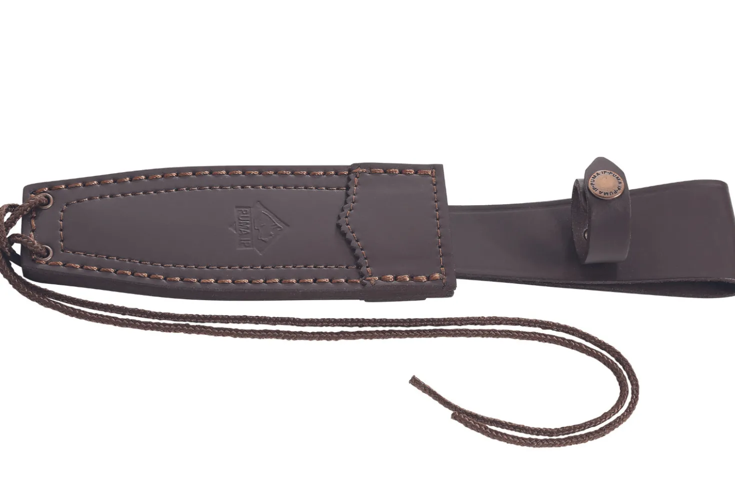 Couteau Puma IP El Anta 365616 lame 15,7cm manche bois de cerf + étui en cuir