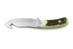 Couteau Puma IP Schwarzwild 338212 lame guthook 12cm manche bois de cerf + étui en cuir