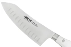 Couteau rocking santoku forgé Riviera White Arcos lame alvéolée 18cm