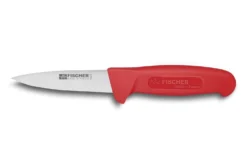 Couteau à saigner professionnel Fischer HACCP 11cm manche rouge