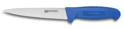 Couteau à saigner professionnel Fischer HACCP 17cm manche bleu