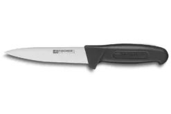 Couteau à saigner professionnel Fischer HACCP 14cm manche noir