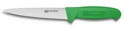 Couteau à saigner professionnel Fischer HACCP 17cm manche vert