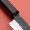 Couteau sakimaru 27cm japonais artisanal Hatsukokoro Shirasagi manche en ébène