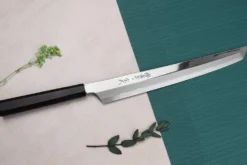 Couteau sakimaru yanagiba 30cm japonais artisanal Sakai Takayuki Genbu
