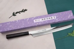 Couteau sakimaru yanagiba 30cm japonais artisanal Sakai Takayuki Genbu