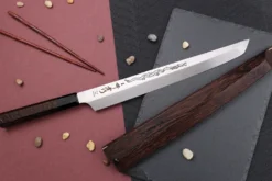 Couteau sakimaru yanagiba 30cm japonais artisanal Sakai Takayuki Honyaki Shoryu VG10