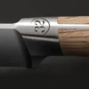 Couteau santoku alvéolé 13cm 32 Dumas Signature manche en chêne vert
