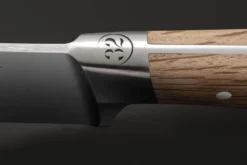 Couteau santoku alvéolé 13cm 32 Dumas Signature manche en chêne vert