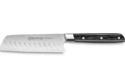 Couteau santoku alvéolé 13cm 32 Dumas Signature manche en micarta
