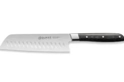 Couteau santoku alvéolé 18cm 32 Dumas Signature manche en micarta