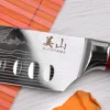 Couteau santoku alvéolé 17cm Kutoyama Red Flame
