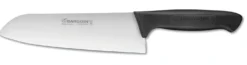 Couteau Santoku Bargoin Creative Chef 18cm manche surmoulé noir