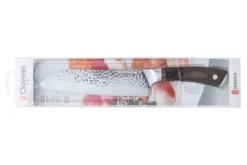 Couteau Santoku 3 Claveles Sakura manche pakka 17,5cm