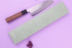 Couteau santoku 16,5cm japonais artisanal Makoto Kurosaki VG7 Damas martelé
