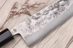 Couteau santoku 16,5cm japonais artisanal Yoshimune par Kawamura WS2 poli