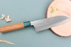 Couteau santoku 16,5cm japonais artisanal Makoto Kurosaki Kodama VG10