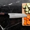 Couteau santoku 16,5cm japonais artisanal Wusaki Kuronawa G3 damas