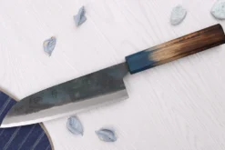 Couteau santoku 16,5cm japonais artisanal Yoshihiro Rugged Black