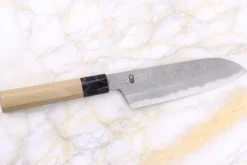 Couteau santoku 18cm japonais artisanal Sakai Kikumori Kikuzuki Rin