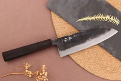 Couteau santoku 16,5cm japonais artisanal Yuzo Shinju BS2