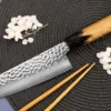 Couteau santoku 17cm japonais Sakai Takayuki Kashi Urushi VG10 damas
