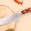 Couteau santoku 15cm japonais Satake Cutlery Brown Pakkawood