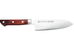 Couteau santoku 17cm japonais Satake Cutlery Brown Pakkawood