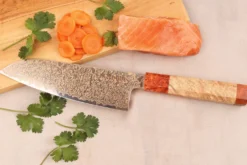 Couteau santoku 18cm Sayuto Érable Damas 12Cr