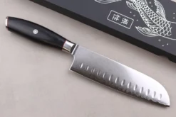 Couteau santoku 18cm Wusaki Fujiko Black 10CR