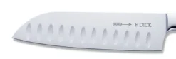Couteau santoku forgé DICK 1905 lame alvéolée 18cm manche design